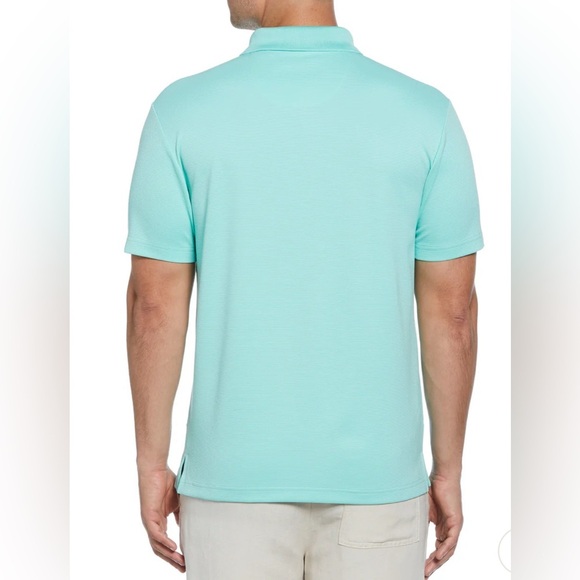 Cubavera Solid Textured Polo Moisture Wicking Cascade Polo Mens Sz L New - Picture 15 of 15